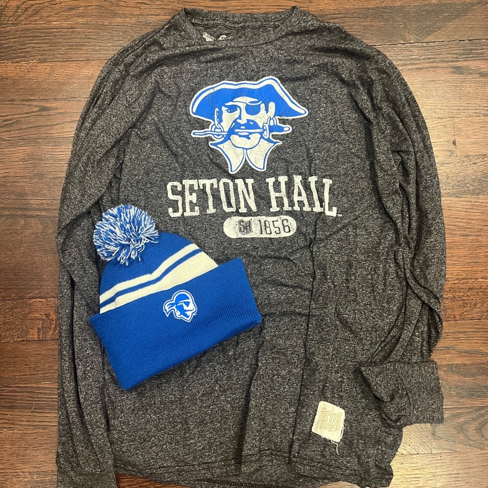 Seton Hall Bundle - Vintage Long Sleeve & Winter Hat